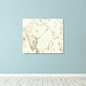 Indische Karte Leinwanddruck (Insitu (Holzboden))