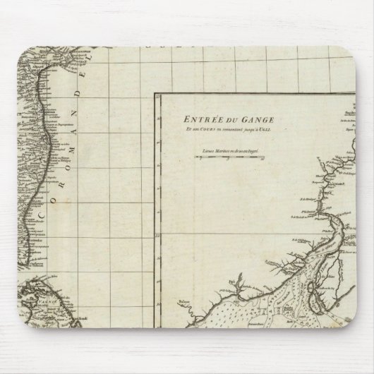 Indische Karte Mousepad (Vorne)