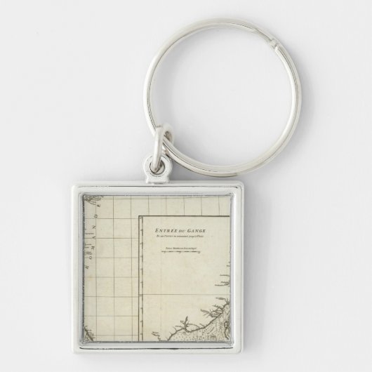 Indische Karte Schlüsselanhänger (Vorne)