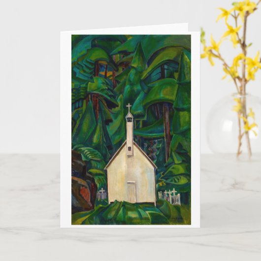 Indische Kirche | Emily Carr | Karte (Gelbe Blume)