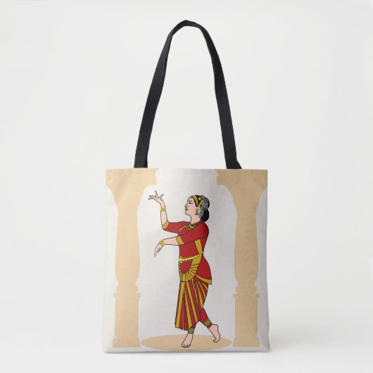 Indische Klassik Dance Pose Tasche (Vorderseite)