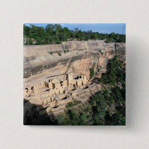 Indische Klippenwohnungen des Pueblos Button