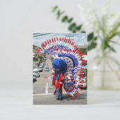 Indische Kostüme, traditionelle Mas, Karneval Postkarte (Stehend Vorderseite)