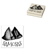 Indische Küche Gemüse vegetarische Kochen Samosas Gummistempel (Stempel)