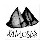 Indische Küche Gemüse vegetarische Kochen Samosas Gummistempel (Prägung)