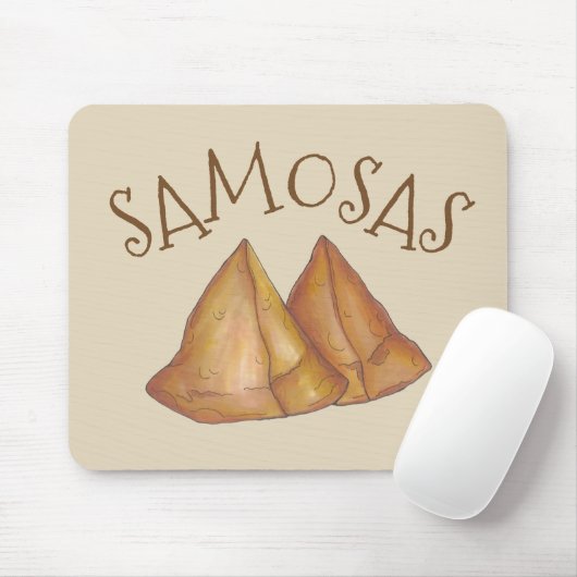 Indische Küche Gemüse vegetarische Kochen Samosas Mousepad (Mit Mouse)