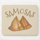 Indische Küche Gemüse vegetarische Kochen Samosas Mousepad (Vorne)