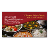 indische Küche Magnetische Visitenkarte (Vorderseite)