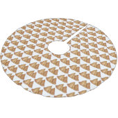 Indische Küche Vegetarisches Kochen Frittierte Sam Polyester Weihnachtsbaumdecke (Schrägansicht)