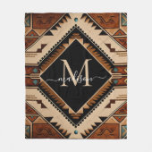 Indische Kultur Boho Style Fleecedecke (Vorderseite)