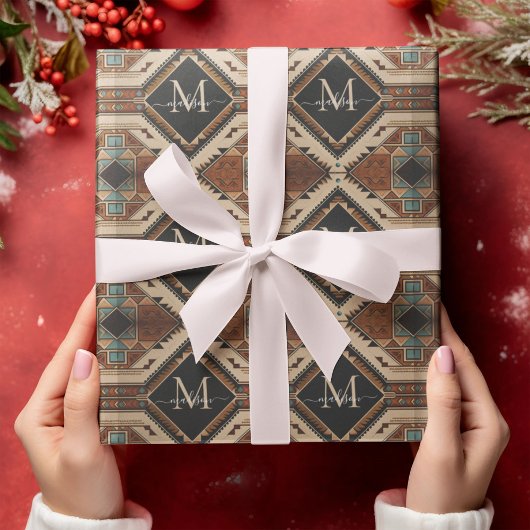 Indische Kultur Boho Style Geschenkpapier