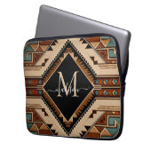 Indische Kultur Boho Style Laptopschutzhülle (Vorderseite Links)