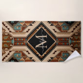 Indische Kultur Boho Style Strandtuch (Vorderseite)
