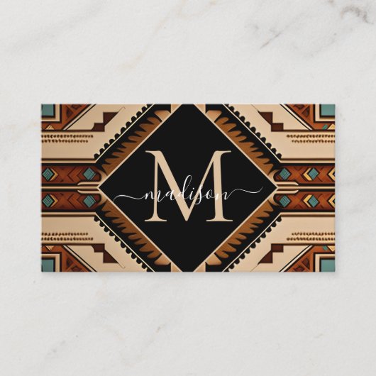 Indische Kultur Boho Style Visitenkarte (Vorderseite)