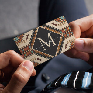 Indische Kultur Boho Style Visitenkarte