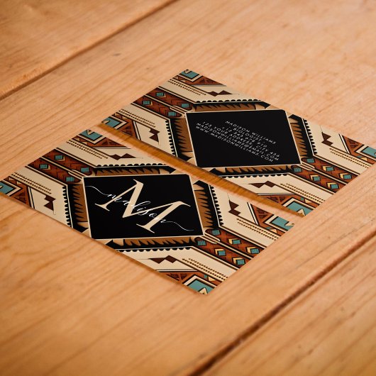 Indische Kultur Boho Style Visitenkarte