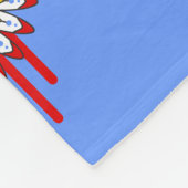 Indische Kultur - Kachina Zia Symbol 1 Fleecedecke (Ecke)