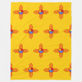 Indische Kultur - Kachina Zia Symbol 2 Fleecedecke (Vorderseite)