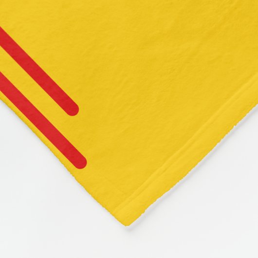 Indische Kultur - Kachina Zia Symbol 2 Fleecedecke (Ecke)