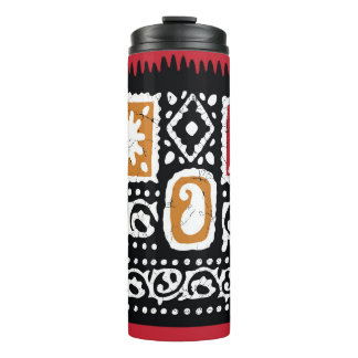Indische Kultur: Traditionelles Art Design Thermosbecher