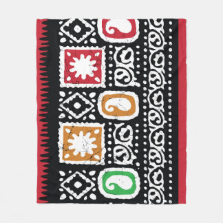 Indische Kultur: Traditionelles Kunstdesign Fleecedecke