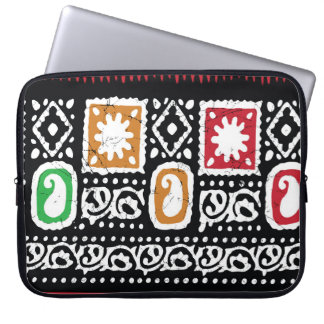 Indische Kultur: Traditionelles Kunstdesign Laptopschutzhülle