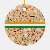 Indische kulturelle Einzelteile mit Flagge und Keramik Ornament (Hinten)