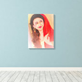 Indische Lady-Malerei Leinwanddruck (Insitu (Holzboden))