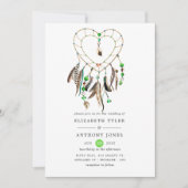 Indische Legende Tribal Boho Wedding Einladung (Vorderseite)