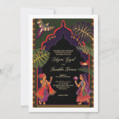 Indische Liebhaber - Einladung zur Hochzeit (Vorderseite)