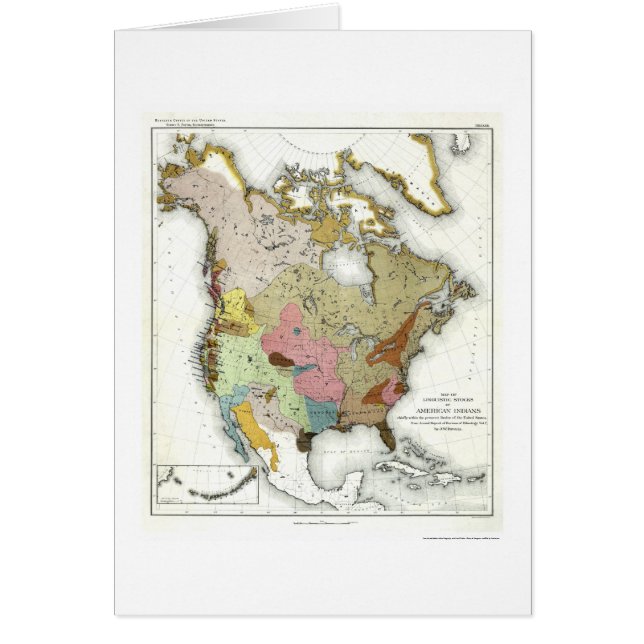 Indische Linguistik-Karte 1890 (Vorne)