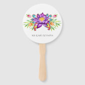 Indische Lotus-Blume Fächer (Vorderseite)