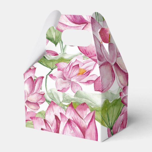 Indische Lotus-Blume Geschenkschachtel (Rückseite)