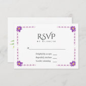 Indische Lotus-Blume RSVP Karte (Vorne/Hinten)