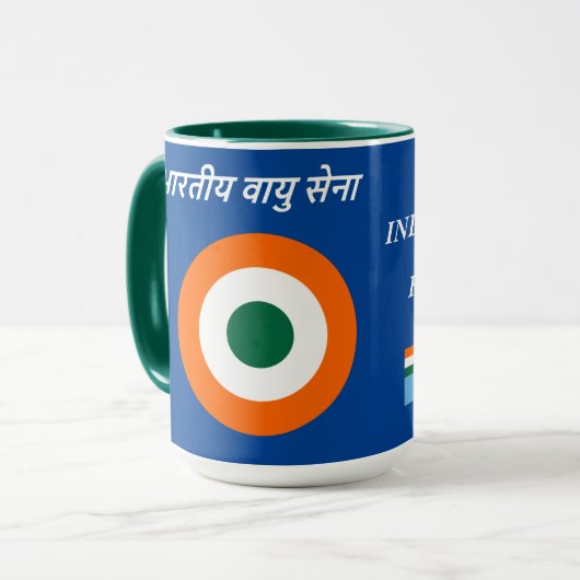 Indische Luftwaffe RoundelMug Tasse (Vorderseite Links)