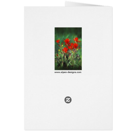 Indische Malerei mit Pinsel - Originelle Blume (Hinten)