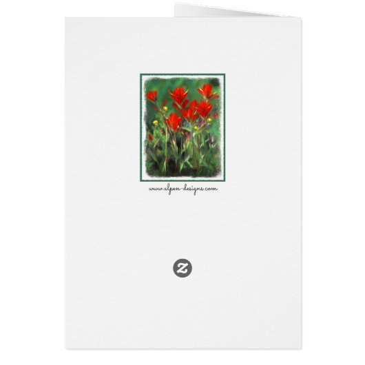 Indische Malerei mit Pinsel - Originelle Blume (Hinten)