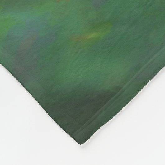 Indische Malerei mit Pinsel - Originelle Blume Fleecedecke (Ecke)