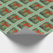 Indische Malerei mit Pinsel - Originelle Blume Geschenkpapier (Ecke)