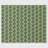 Indische Malerei mit Pinsel - Originelle Blume Geschenkpapier (Flach)