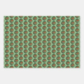 Indische Malerei mit Pinsel - Originelle Blume Geschenkpapier Set (Vorderseite)