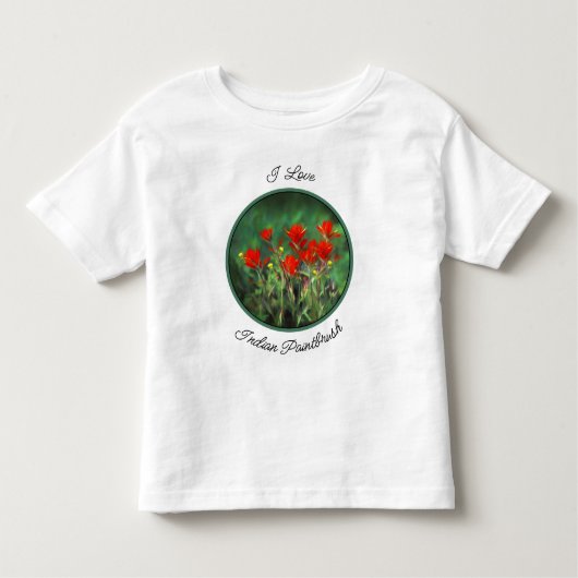 Indische Malerei mit Pinsel - Originelle Blume Kleinkind T-shirt (Vorderseite)