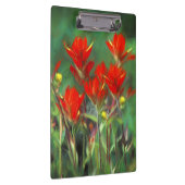 Indische Malerei mit Pinsel - Originelle Blume Klemmbrett (Rechts)