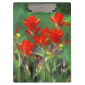 Indische Malerei mit Pinsel - Originelle Blume Klemmbrett (Vorderseite)