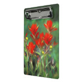 Indische Malerei mit Pinsel - Originelle Blume Mini Klemmbrett (Gewinkelt2)