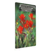 Indische Malerei mit Pinsel - Originelle Blume Mini Klemmbrett (Schrägansicht)