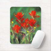 Indische Malerei mit Pinsel - Originelle Blume Mousepad (Mit Mouse)