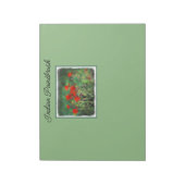 Indische Malerei mit Pinsel - Originelle Blume Notizblock (Rotiert)