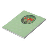 Indische Malerei mit Pinsel - Originelle Blume Notizblock (Rotiert)