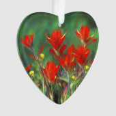 Indische Malerei mit Pinsel - Originelle Blume Ornament (Vorderseite)